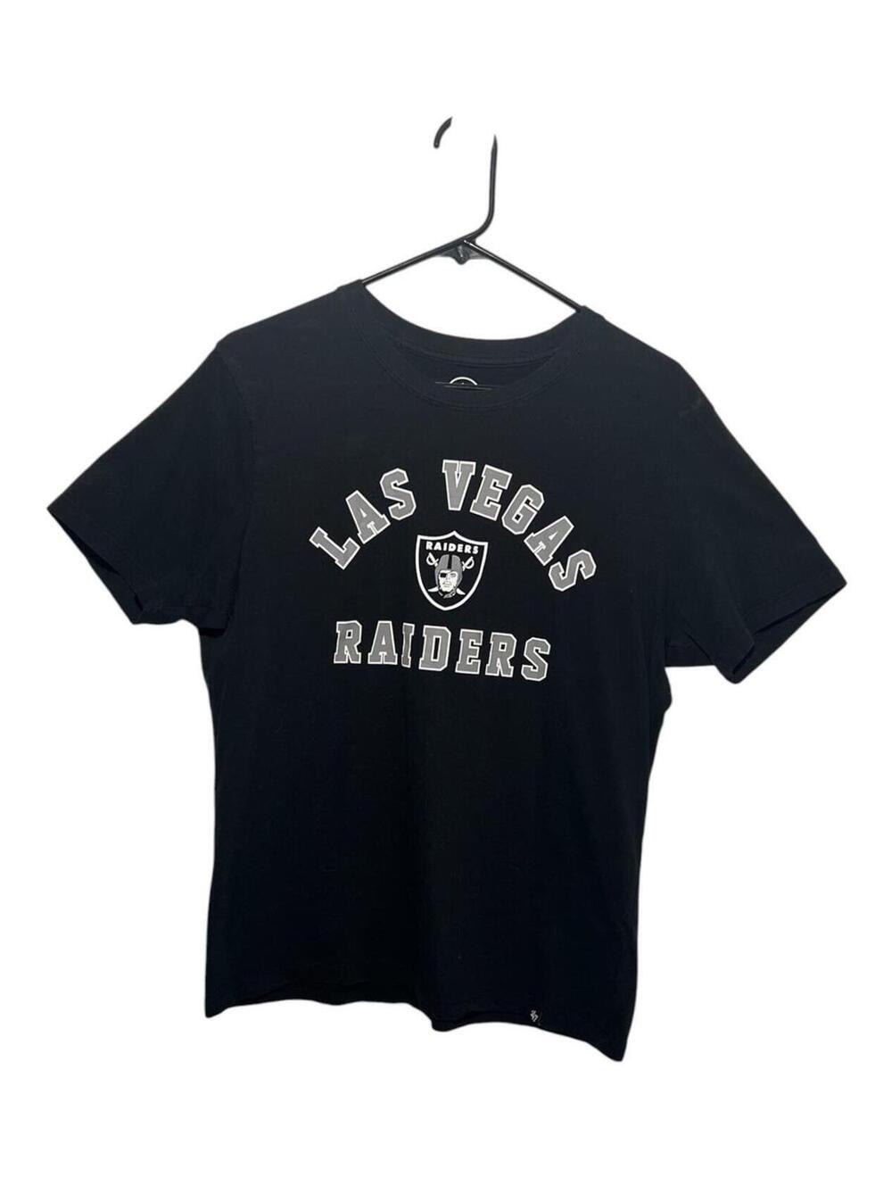 Las Vegas Raiders Graphic Tee Black Short Sleeve Shirt - Size Medium